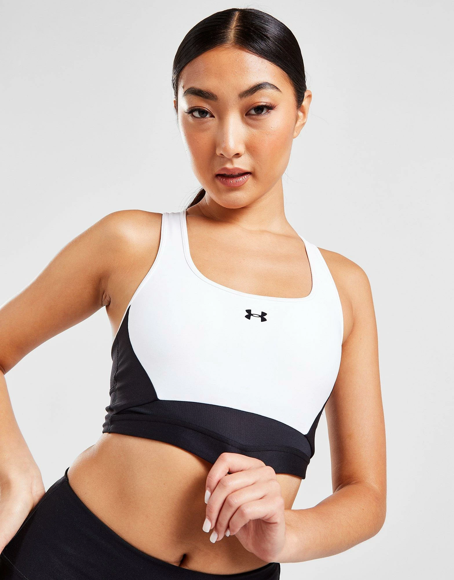 Under Armour Longline Crossback Sports Bra Sort - Billede 4