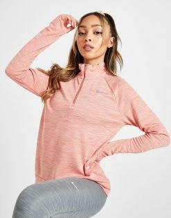 Nike Pacer 1/4 Lynlås Top Dame Pink