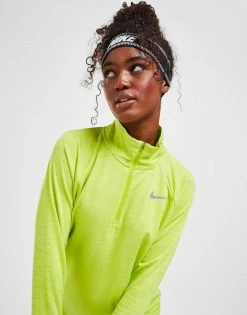 Nike Pacer 1/4 Lynlås Top Dame Grøn