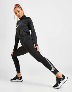 Nike Swoosh Løbetights Dame Sort
