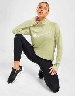 Nike Running Swoosh 1/4 Zip Dri-FIT Top Grøn