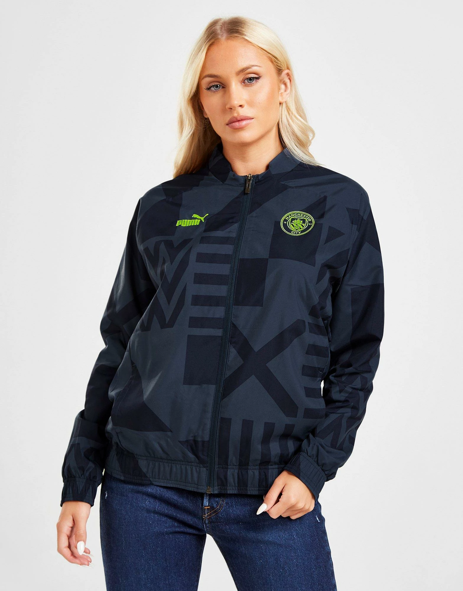 Puma Manchester City Fc Pre Match Jacket Blå - Billede 2