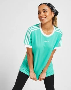 Adidas Originals Logo Boyfriend T-Shirt Dame Grøn