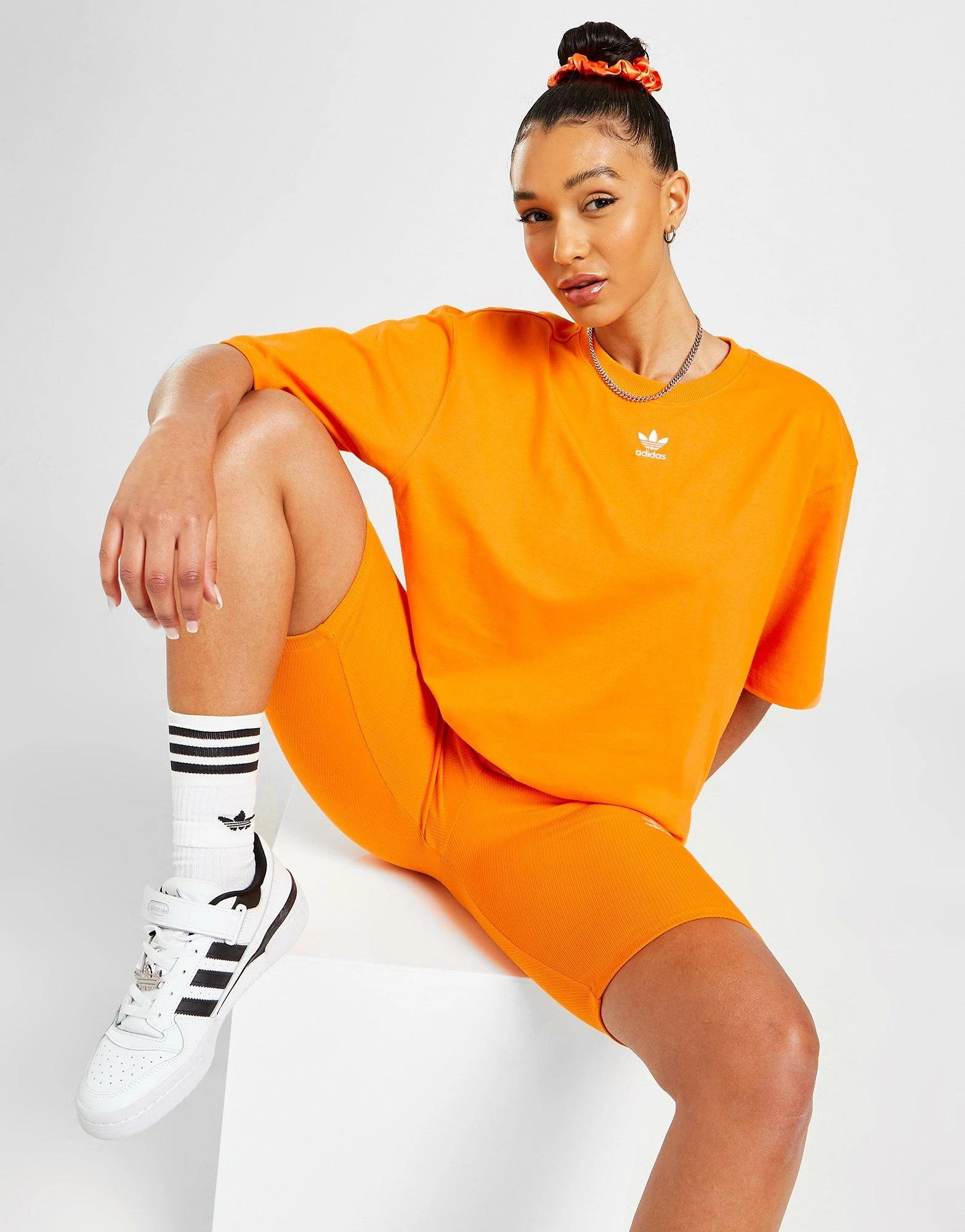 Adidas Originals Essential Trefoil Boyfriend T-Shirt Dame Orange