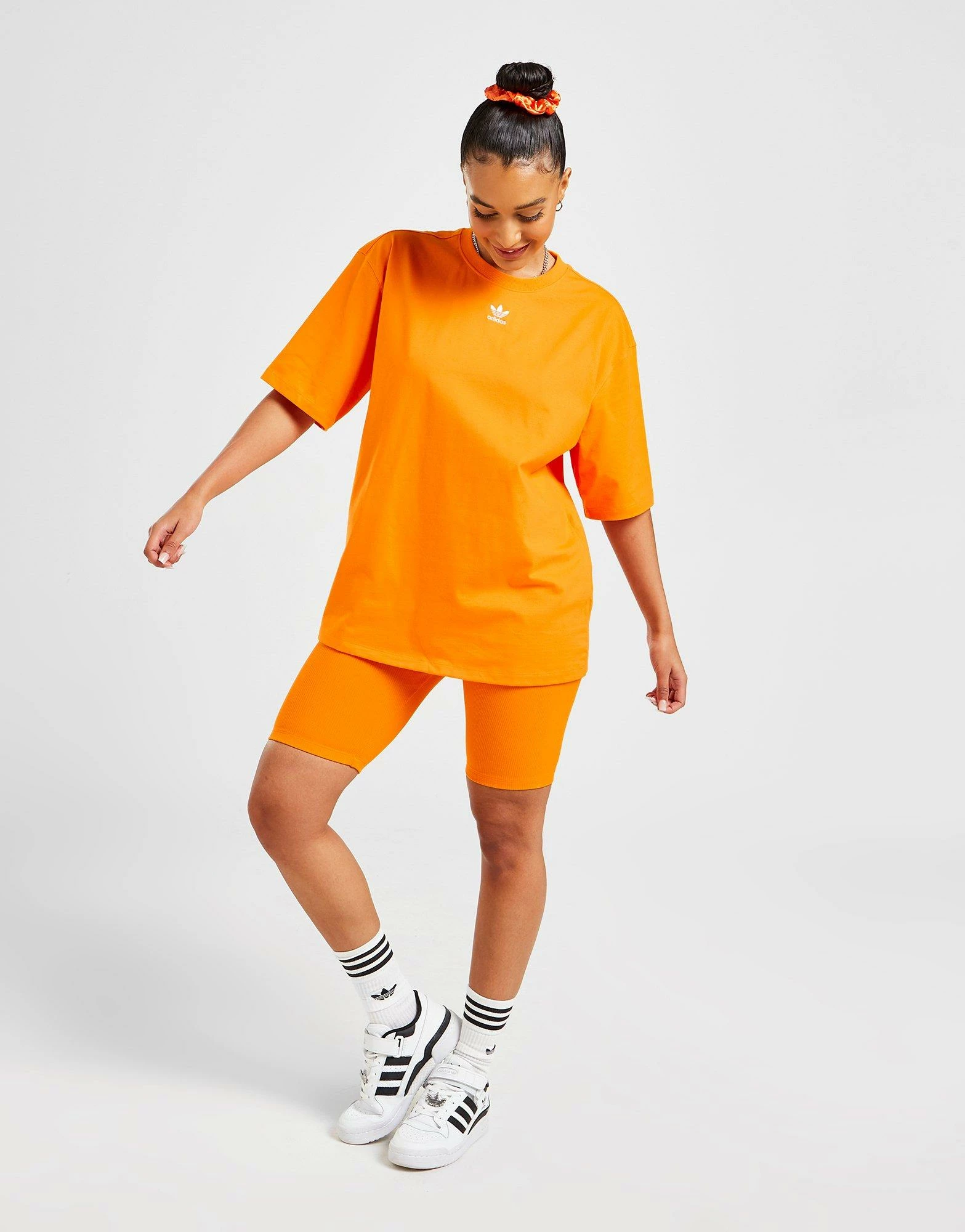 Adidas Originals Essential Trefoil Boyfriend T-Shirt Dame Orange - Billede 5