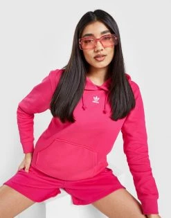 Adidas Originals Essential Fleece Overhead Hoodie Pink