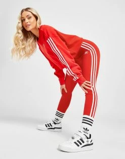 Adidas Originals 3-Stripes Trefoil Leggings Rød