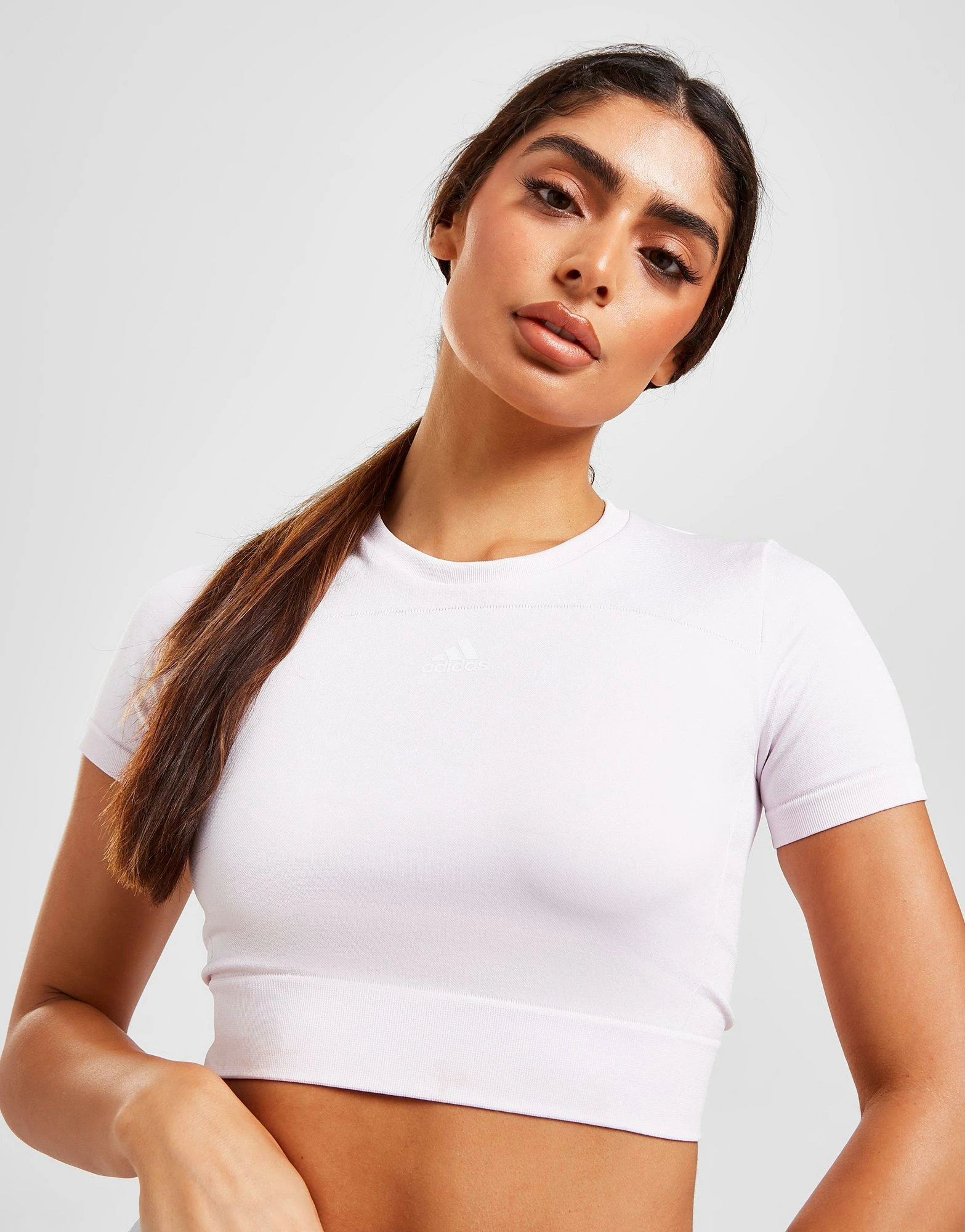 Adidas Core Seamless Short Sleeve T-Shirt Pink - Billede 4