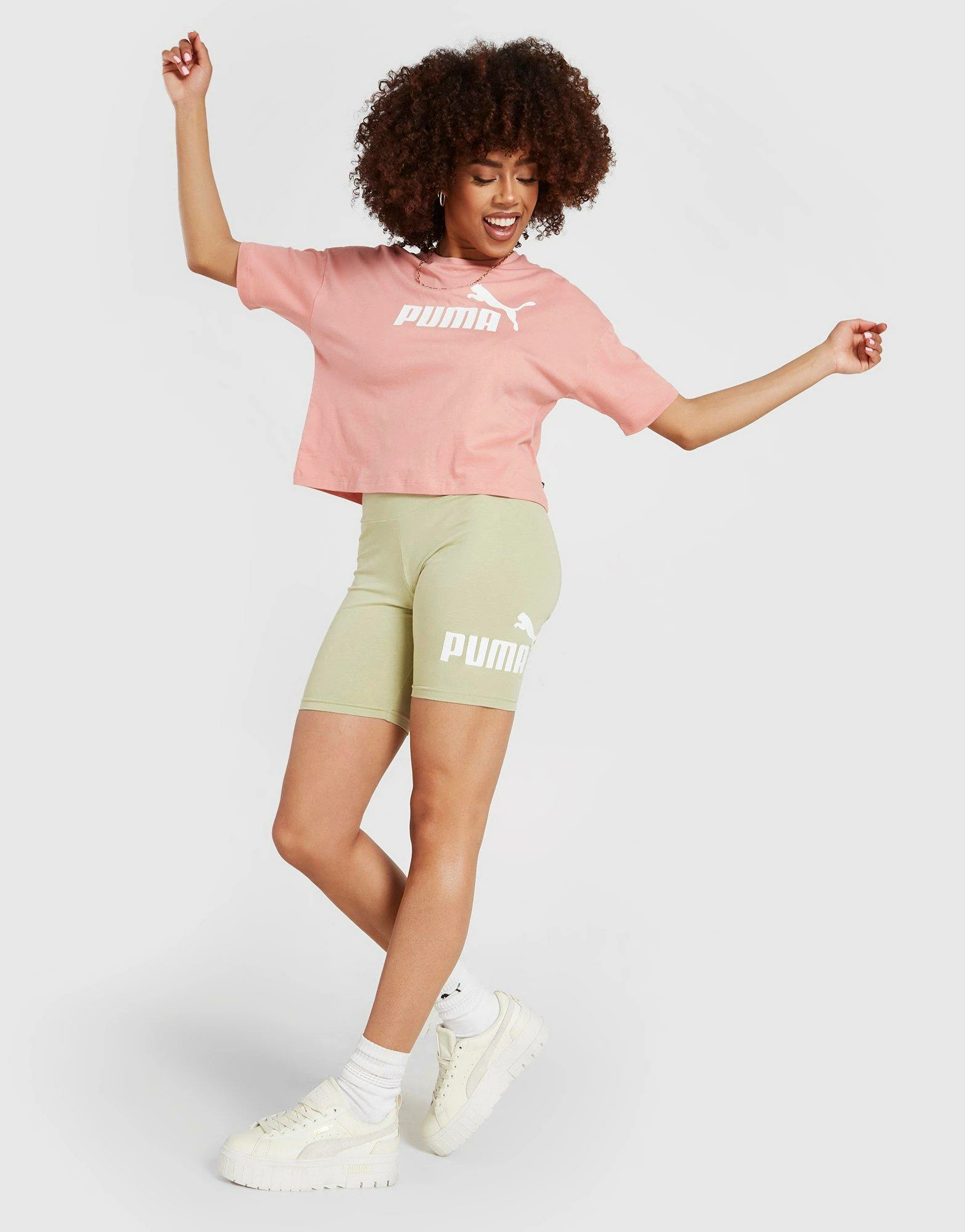 Puma Core Cycle Shorts Dame Grøn - Billede 5