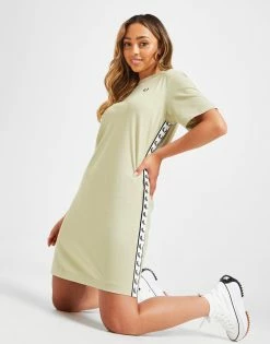 Fred Perry Tape T-Shirt Dress Grøn