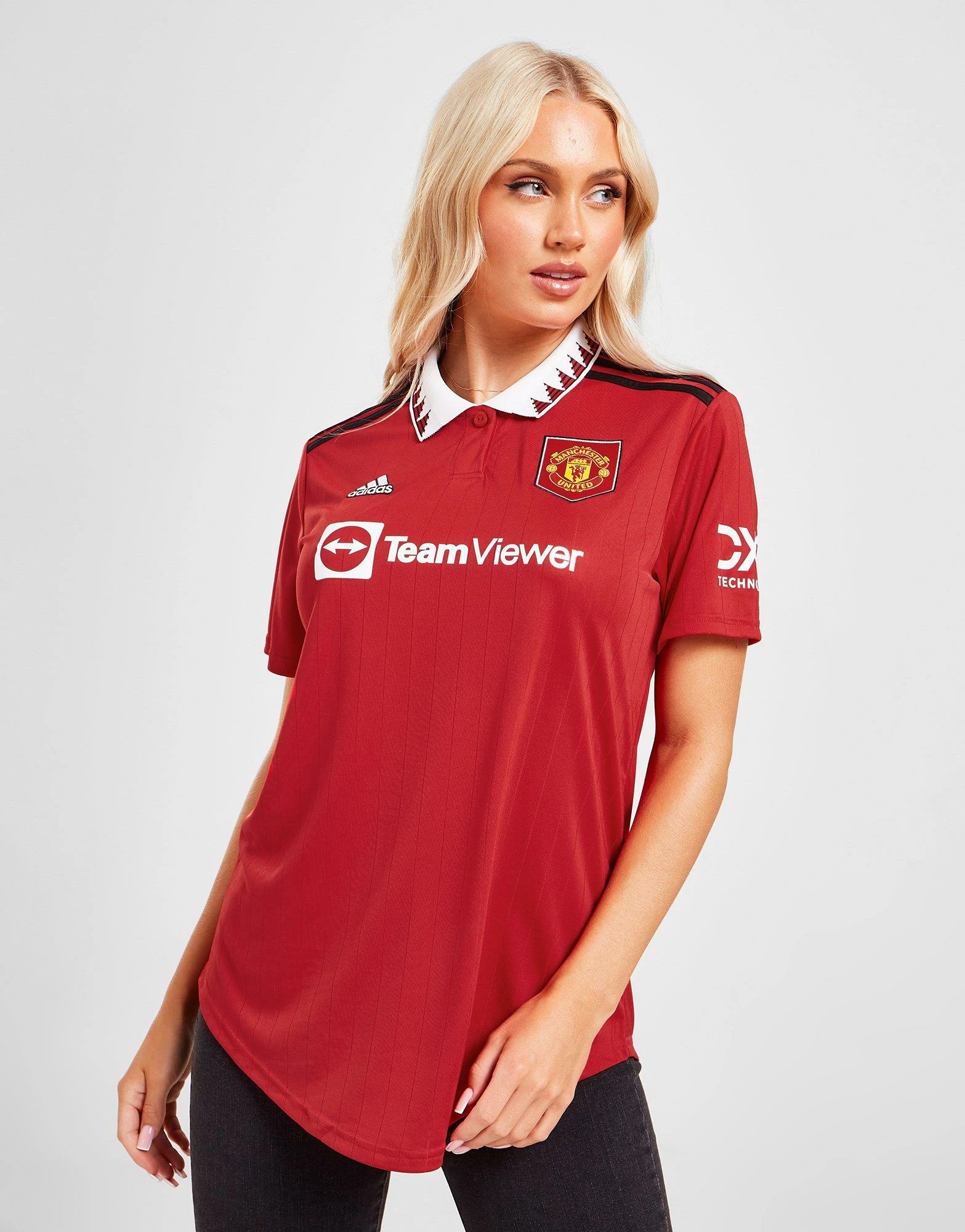 Adidas Manchester United FC 2022/23 Home Shirt Women's Rød - Billede 2