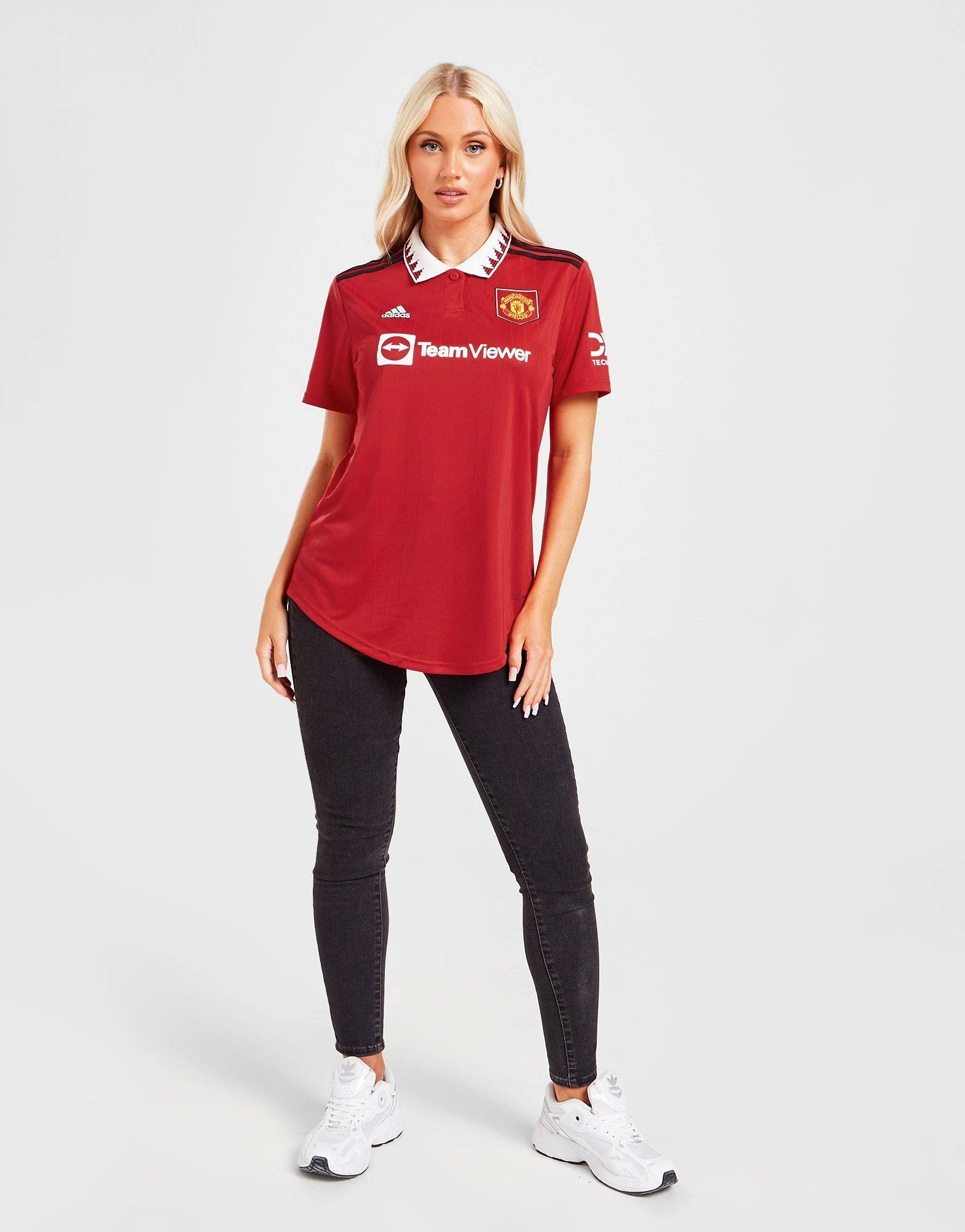 Adidas Manchester United FC 2022/23 Home Shirt Women's Rød - Billede 5