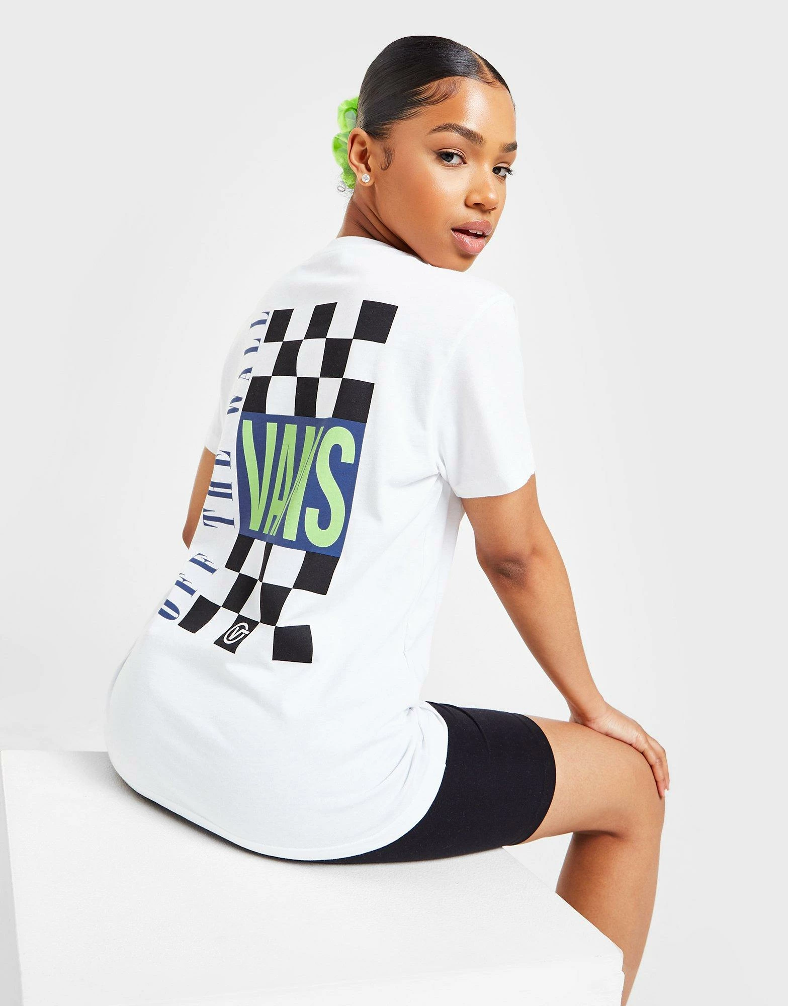 Vans Boyfriend T-Shirt Dame Hvid