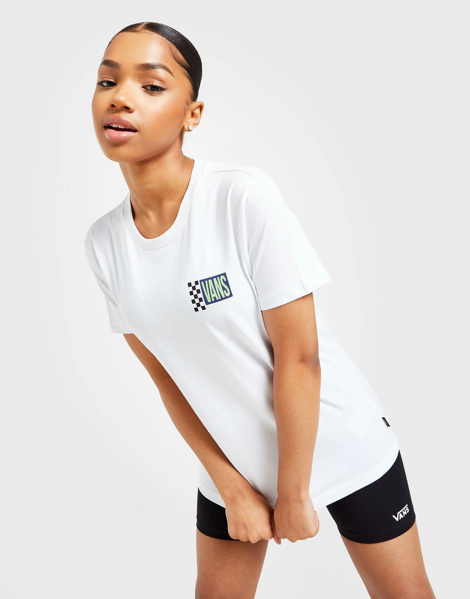 Vans Boyfriend T-Shirt Dame Hvid - Billede 2