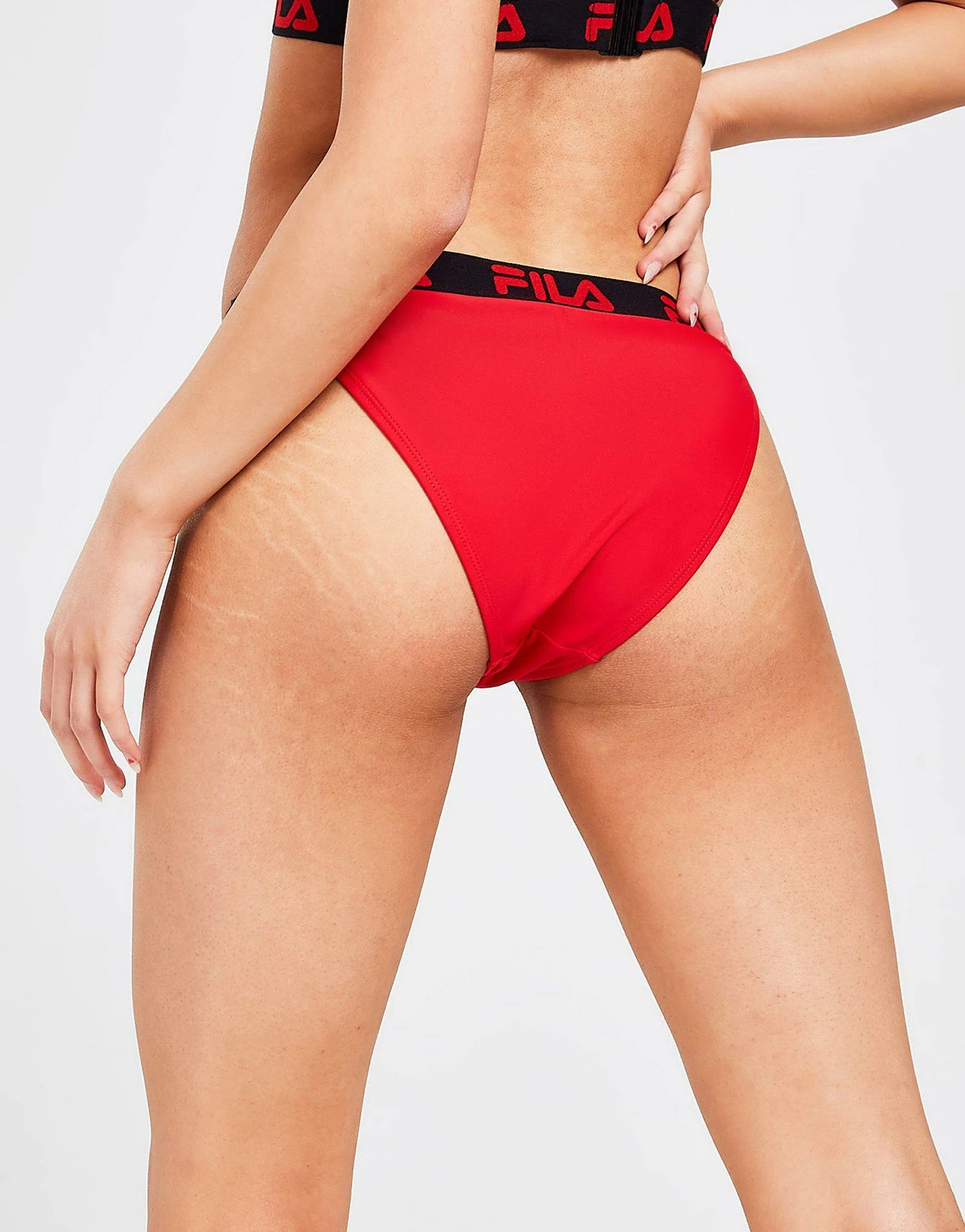 Fila Tape Bikini Bottoms Dame Rød - Billede 3