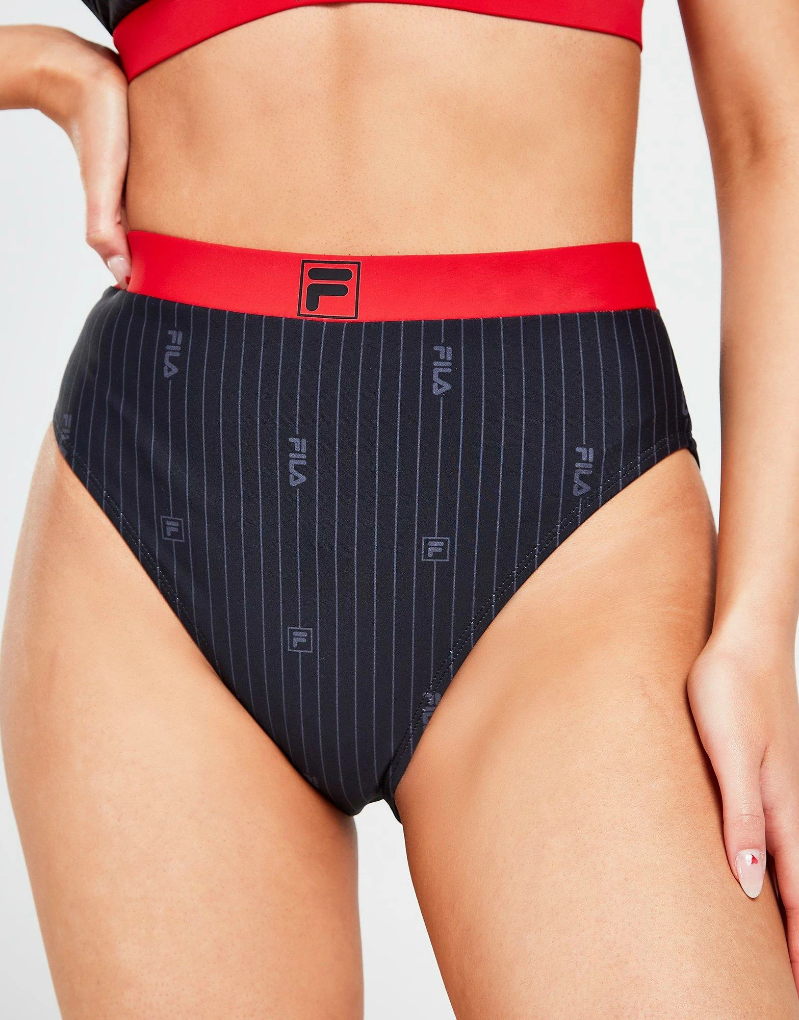 Fila Stripe Bikini Bottoms Sort - Billede 5