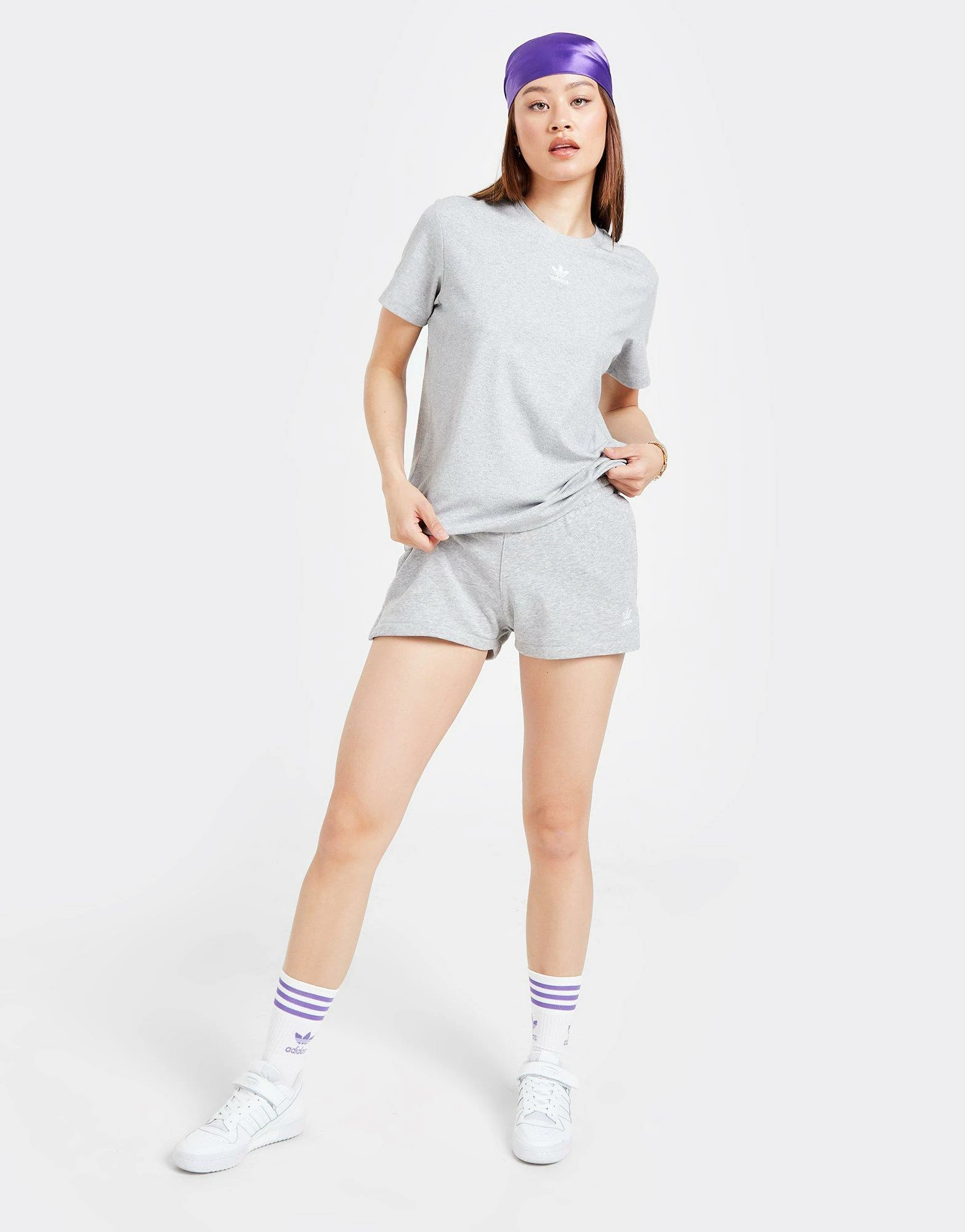 Adidas Originals Essential Boyfriend T-Shirt Dame Grå - Billede 5