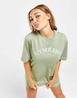 Gym King Script T-Shirt Grøn