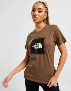 The North Face Box Logo T-Shirt Dame Brun