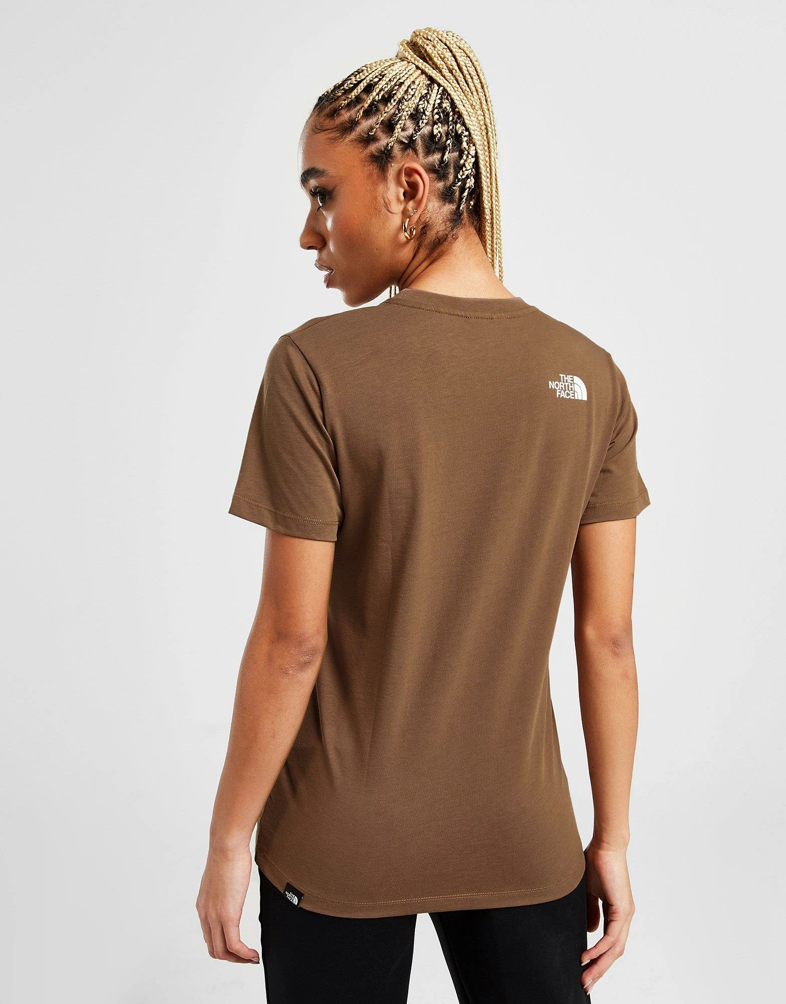 The North Face Box Logo T-Shirt Dame Brun - Billede 4