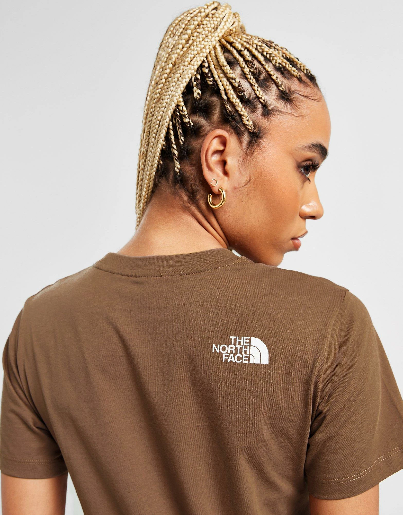 The North Face Box Logo T-Shirt Dame Brun - Billede 5