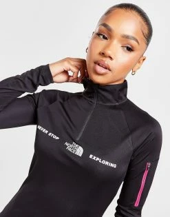 The North Face Pocket 1/4 Zip Top Sort