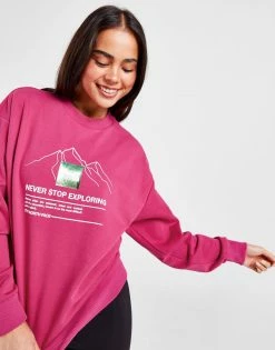The North Face Mountain Shine Crew Sweatshirt Pink