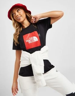 The North Face Box Logo T-Shirt Dame Sort