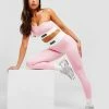 Pink Soda Sport Sculpt Contrast Tights Pink