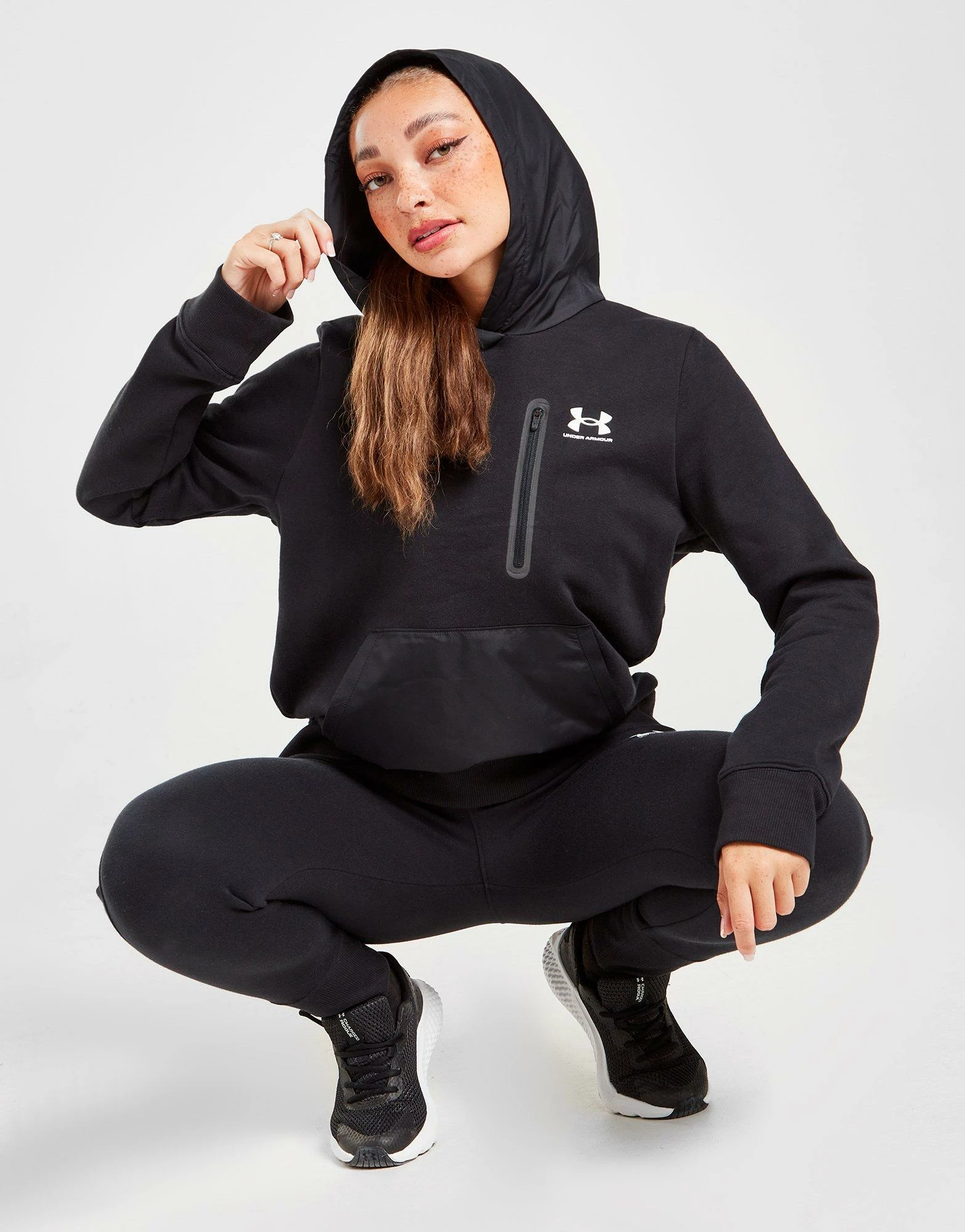 Under Armour Rival Fleece Hoodie Sort