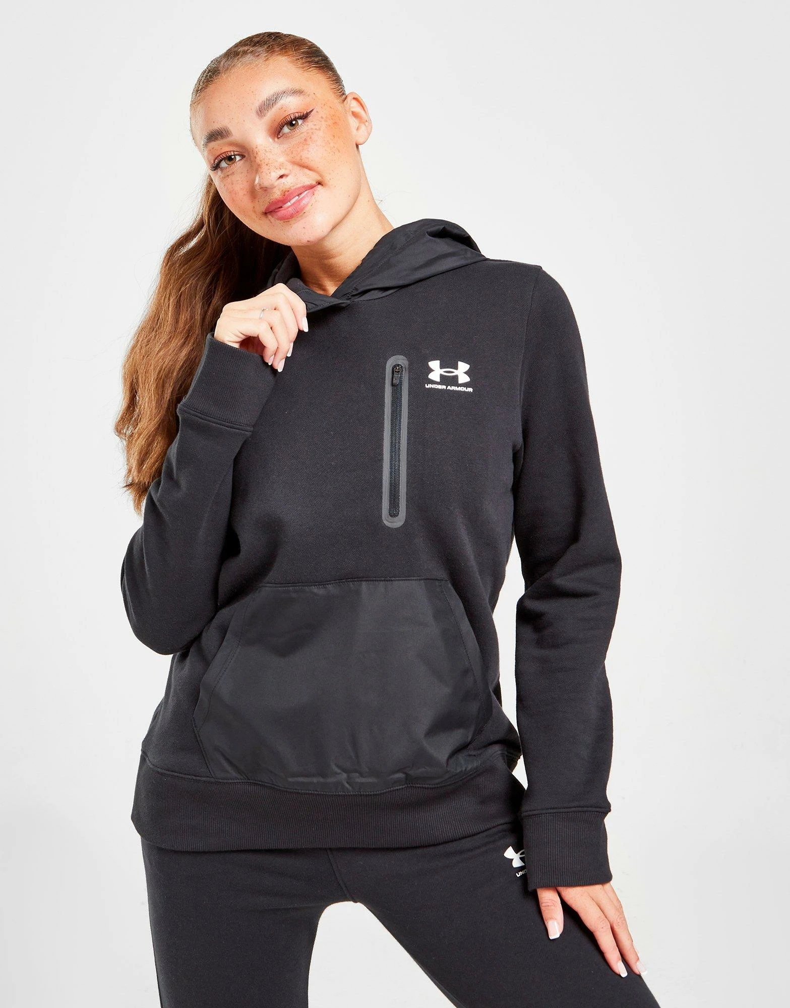 Under Armour Rival Fleece Hoodie Sort - Billede 2