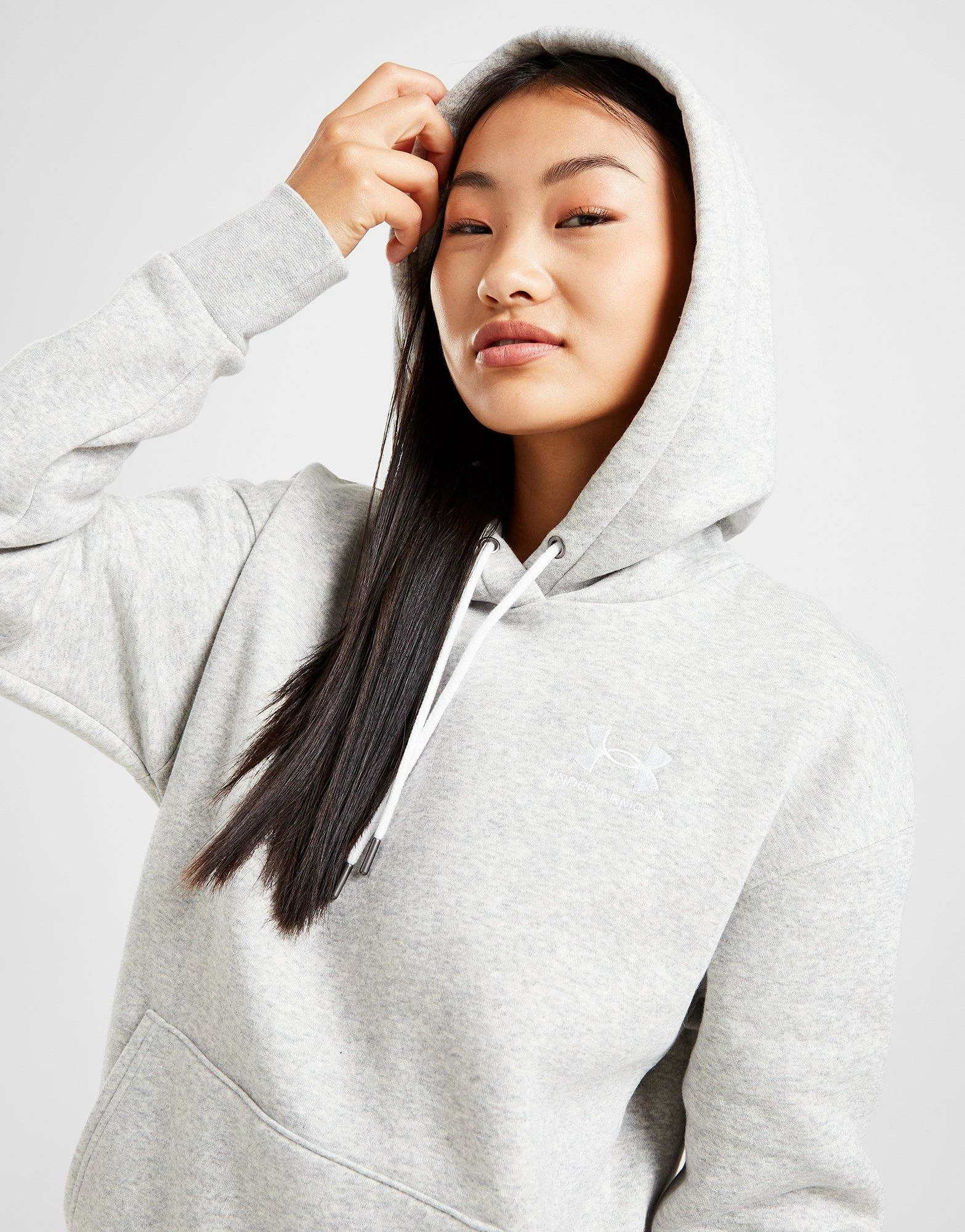 Under Armour Essential Fleece Ovearhead Hoodie Grå - Billede 4