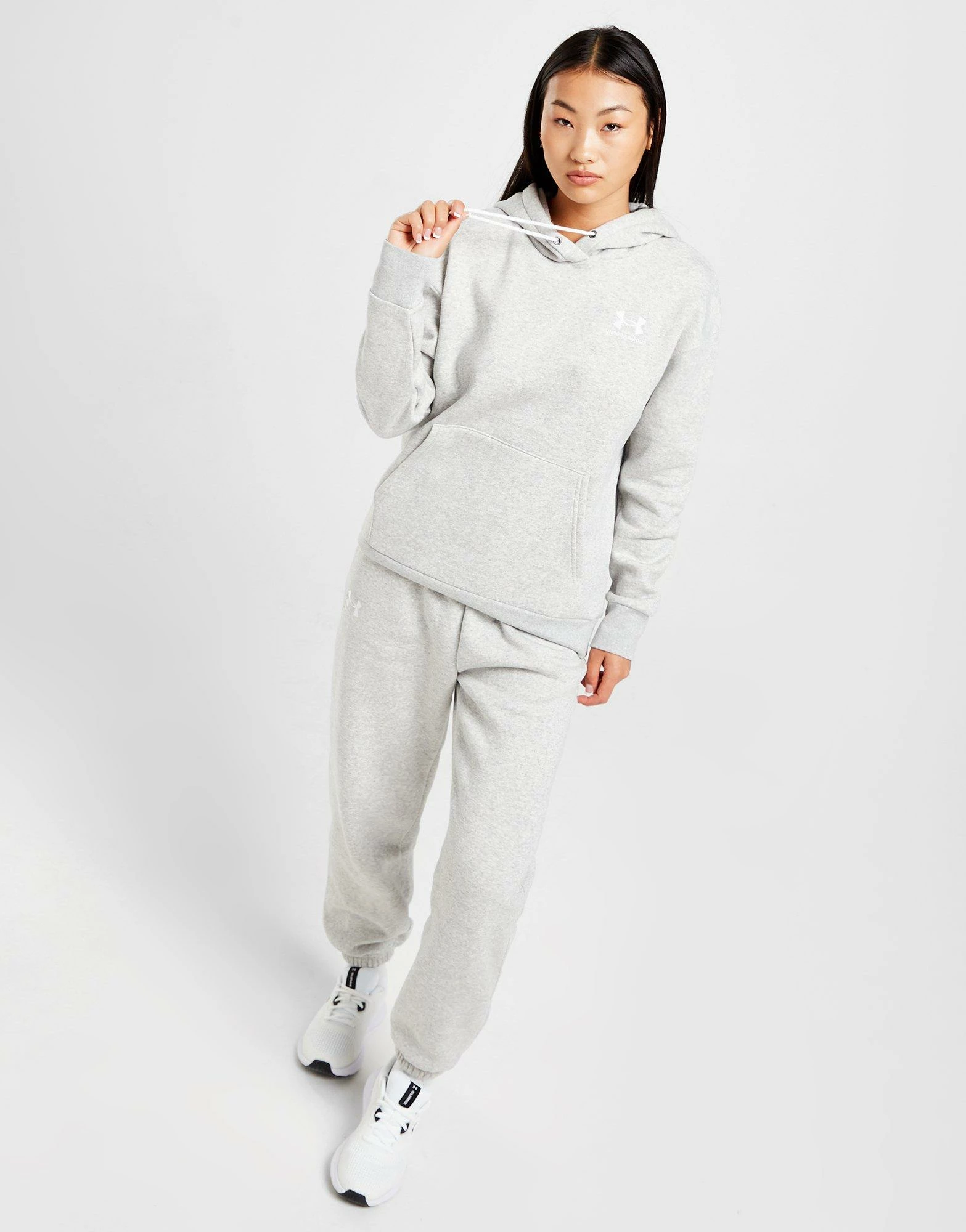 Under Armour Essential Fleece Ovearhead Hoodie Grå - Billede 5