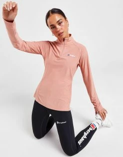 Berghaus Logo 1/4 Zip Top Pink