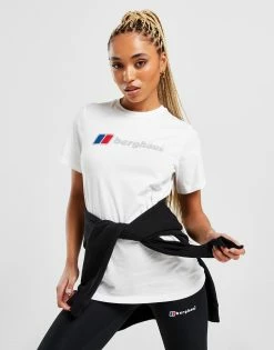 Berghaus Logo Boyfriend T-Shirt Hvid