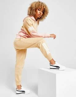 Puma Power Fleece Joggingbukser Dame Beige