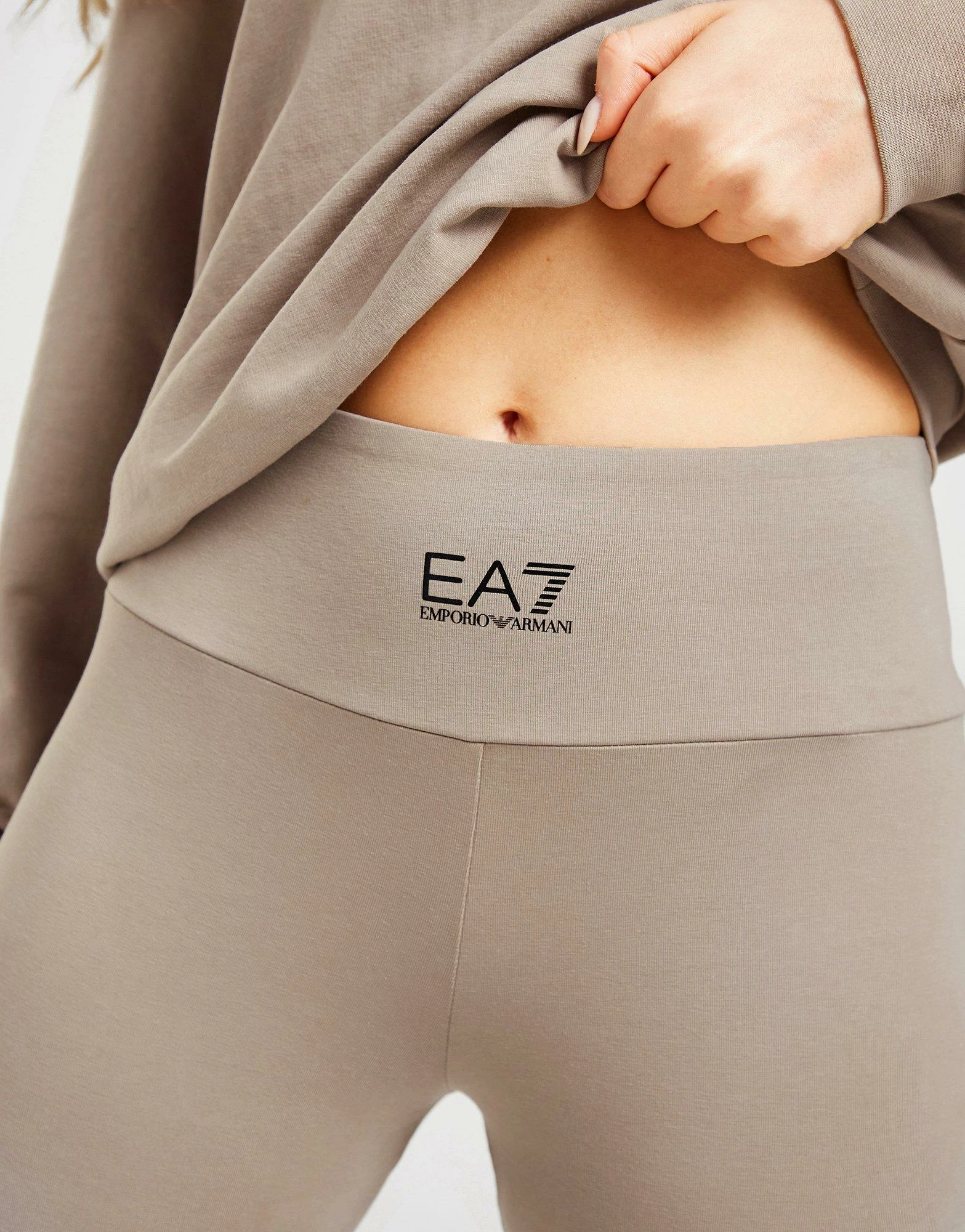 Emporio Armani EA7 Eagle Leggings Beige - Billede 4