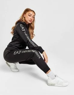 Emporio Armani EA7 Logo Tracksuit Sort
