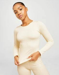 Gym King Formation Long Sleeve Top Hvid