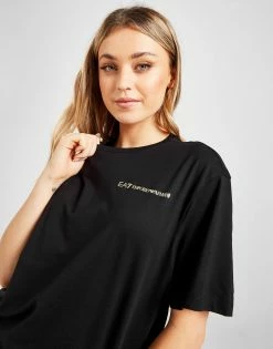 Emporio Armani EA7 Core Boyfriend T-Shirt Sort