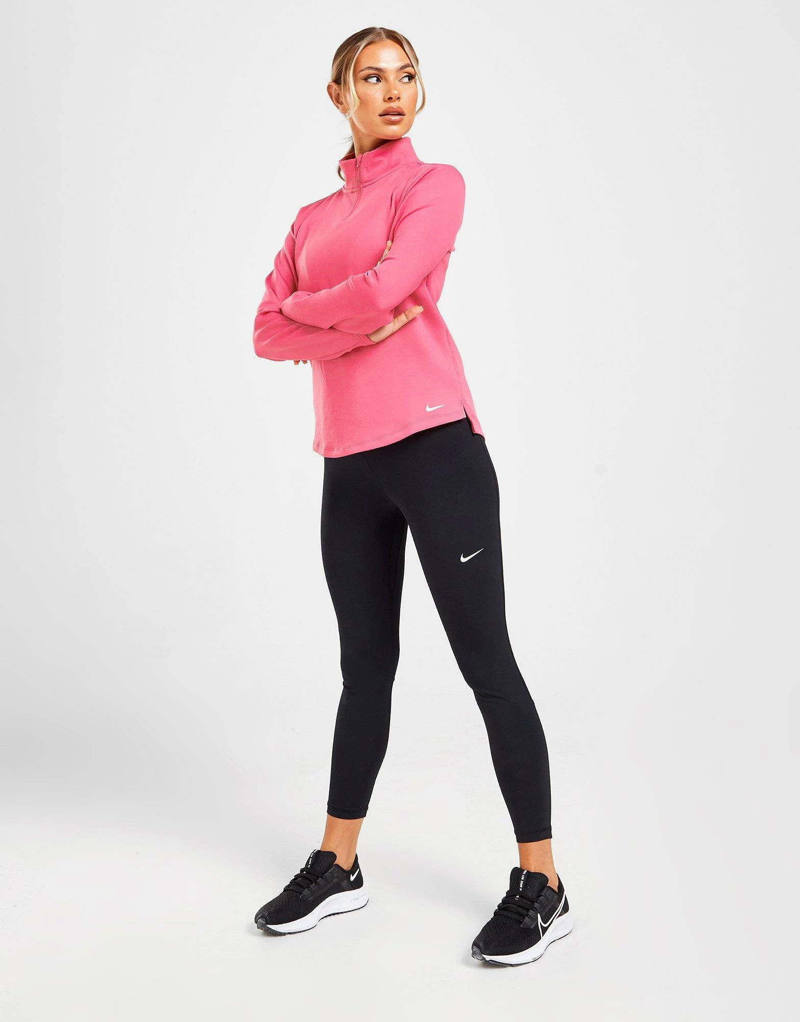 Nike Training One 1/4 Zip Top Pink - Billede 4