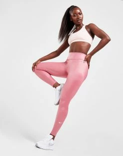 Nike Training Swoosh Shine Tights Pink