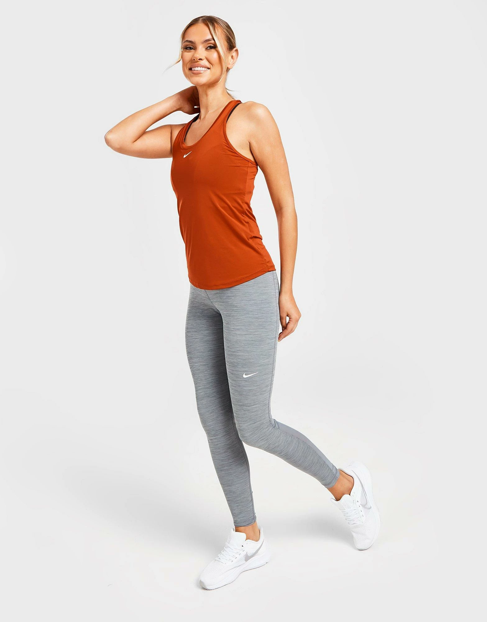 Nike Training One Slim Fit Tank Top Dame Grå - Billede 5