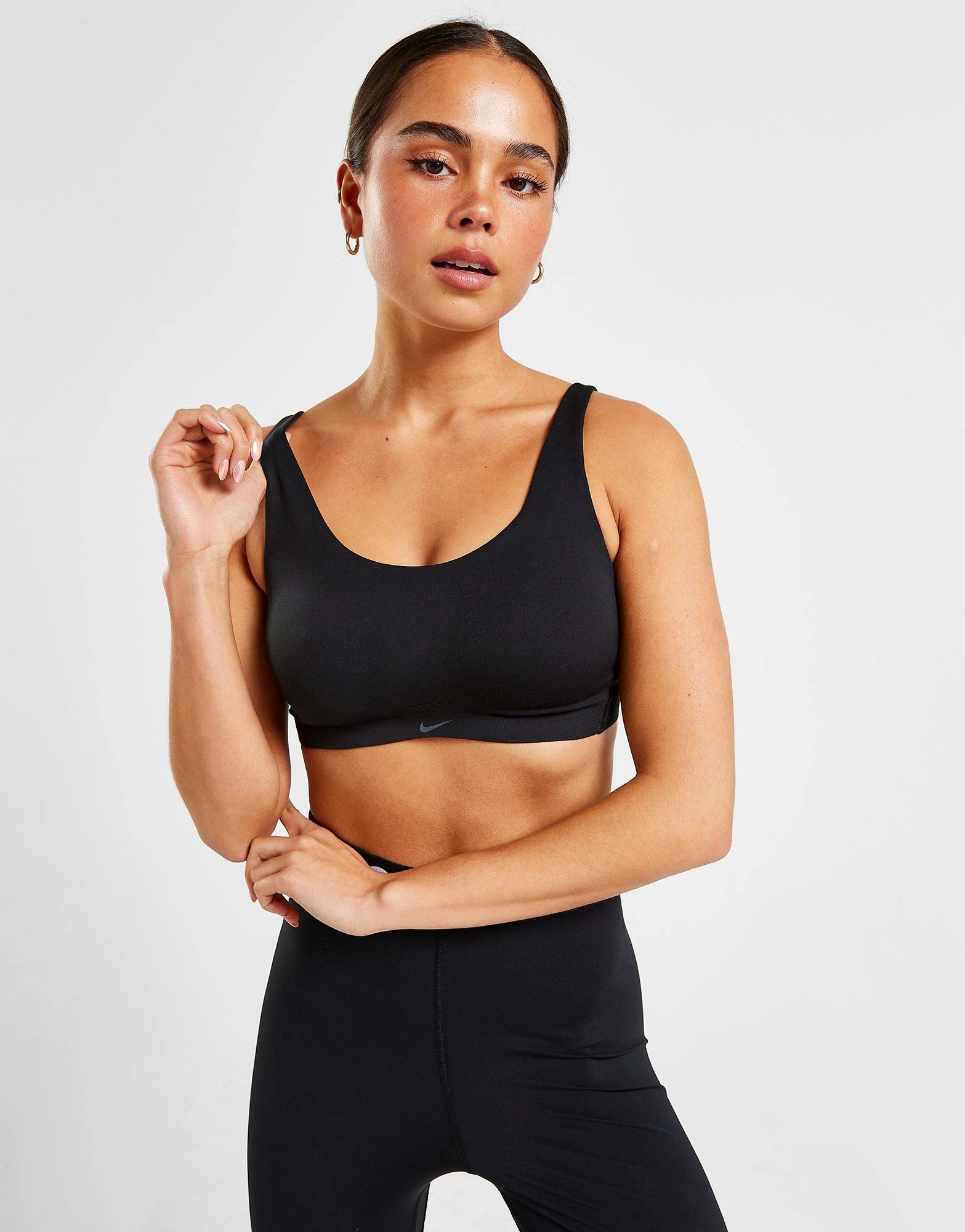 Nike Training Alate Coverage Dri-FIT Sports Bra Sort - Billede 4