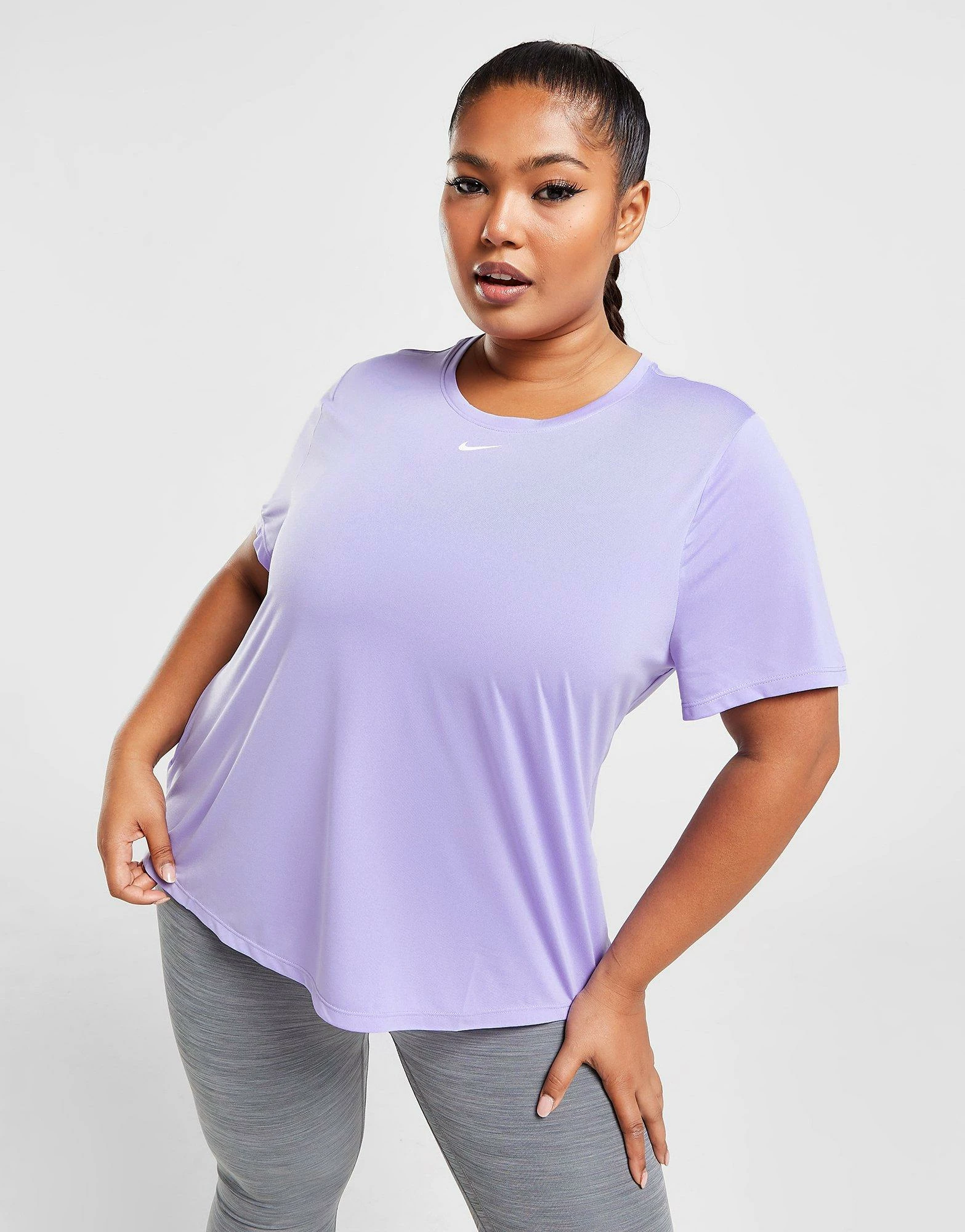 Nike Plus Size Dri-FIT One T-Shirt Lilla