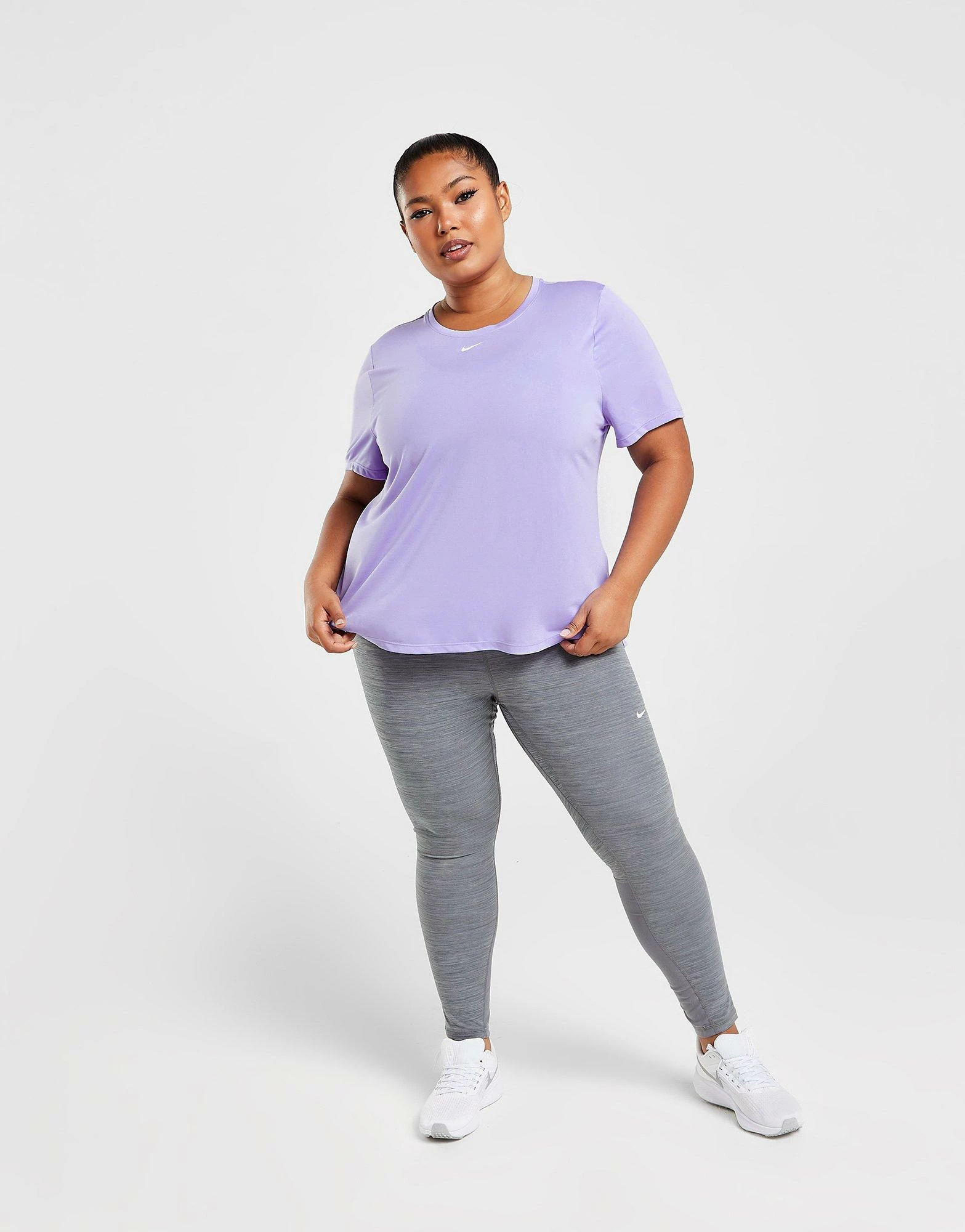 Nike Plus Size Dri-FIT One T-Shirt Lilla - Billede 3