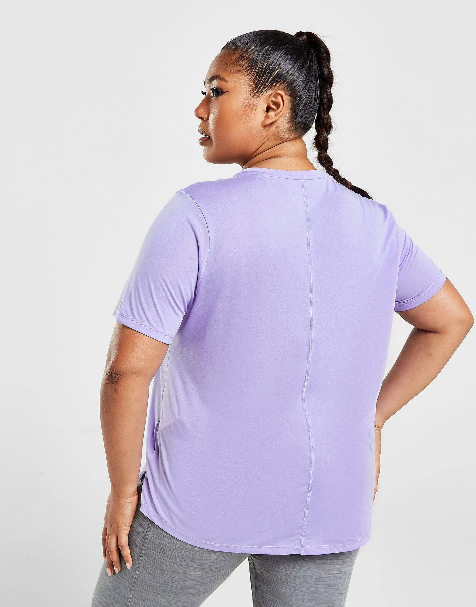Nike Plus Size Dri-FIT One T-Shirt Lilla - Billede 4