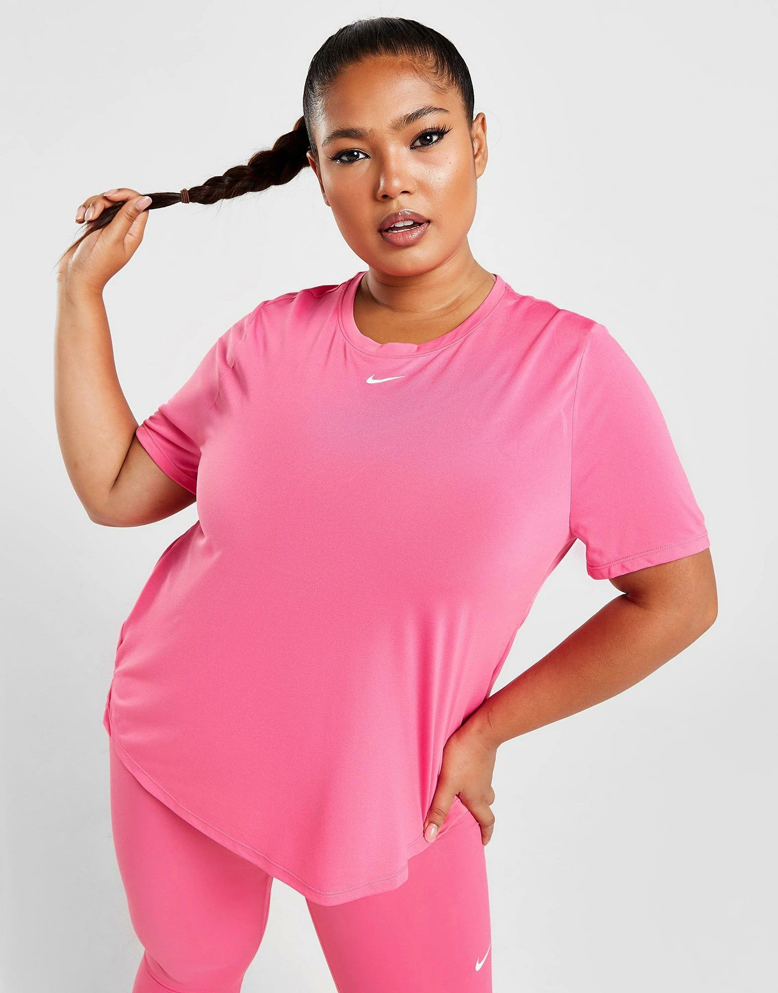 Nike Plus Size Dri-FIT One T-Shirt Pink