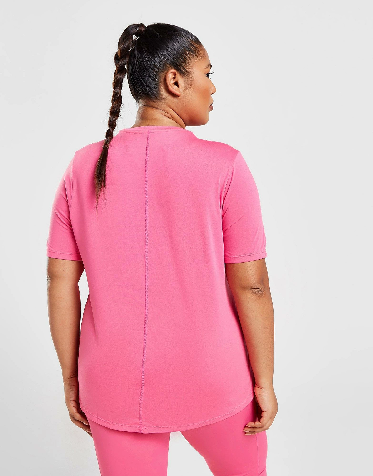 Nike Plus Size Dri-FIT One T-Shirt Pink - Billede 3