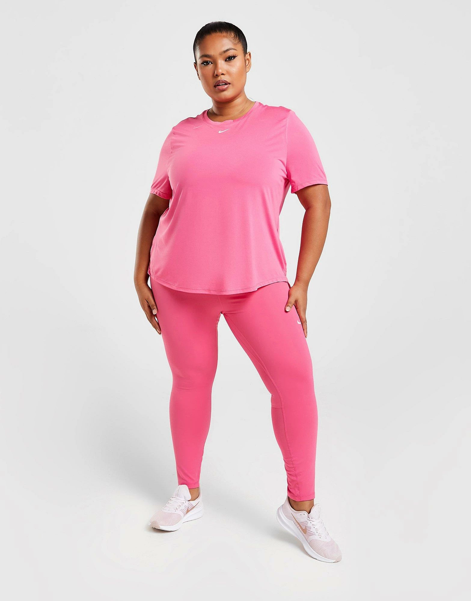 Nike Plus Size Dri-FIT One T-Shirt Pink - Billede 4
